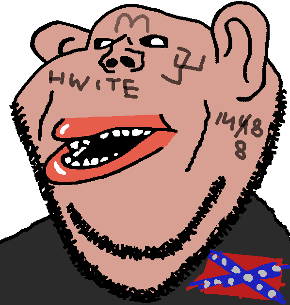 Soybooru Post Amerimutt Bald Black Shirt Brown Skin Clothes Confederate Ear Flag